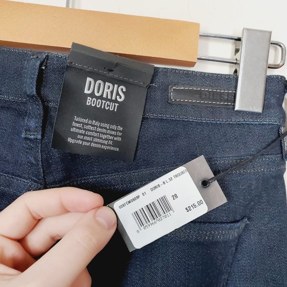 NWT DIESEL Doris Bootcut Dark Wash Jeans (small slim fit) - Picture 8 of 14